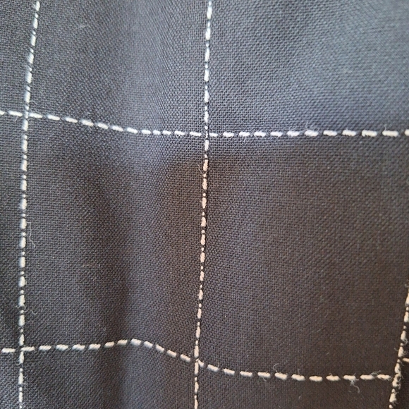 Bebe Womens Black/White Checkered Full Zip Jacket Size 2 - Picture 8 of 9